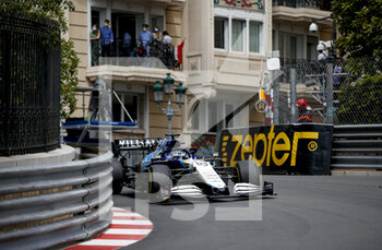 2021-05-22 - 63 RUSSELL George (gbr), Williams Racing F1 FW43B, action during the 2021 Formula One World Championship, Grand Prix of Monaco from on May 20 to 23 in Monaco - Photo DPPI - 2021 FORMULA ONE WORLD CHAMPIONSHIP, GRAND PRIX OF MONACO - FORMULA 1 - MOTORS