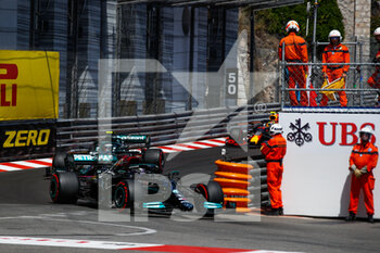 2021-05-23 - HAMILTON Lewis (gbr), Mercedes AMG F1 GP W12 E Performance, action during the 2021 Formula One World Championship, Grand Prix of Monaco from on May 20 to 23 in Monaco - Photo Florent Gooden / DPPI - 2021 FORMULA ONE WORLD CHAMPIONSHIP, GRAND PRIX OF MONACO - FORMULA 1 - MOTORS