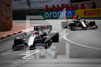 2021-05-23 - 09 MAZEPIN Nikita (rus), Haas F1 Team VF-21 Ferrari, 33 VERSTAPPEN Max (nld), Red Bull Racing Honda RB16B, action during the 2021 Formula One World Championship, Grand Prix of Monaco from on May 20 to 23 in Monaco - Photo Florent Gooden / DPPI - 2021 FORMULA ONE WORLD CHAMPIONSHIP, GRAND PRIX OF MONACO - FORMULA 1 - MOTORS