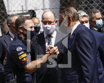 2021-05-23 - S.A.S. le Prince Albert II de Monaco, portrait with HORNER Christian (gbr), Team Principal of Red Bull Racing, during the 2021 Formula One World Championship, Grand Prix of Monaco from on May 20 to 23 in Monaco - Photo DPPI - 2021 FORMULA ONE WORLD CHAMPIONSHIP, GRAND PRIX OF MONACO - FORMULA 1 - MOTORS