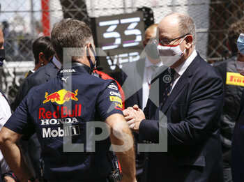 2021-05-23 - S.A.S. le Prince Albert II de Monaco, portrait with HORNER Christian (gbr), Team Principal of Red Bull Racing, during the 2021 Formula One World Championship, Grand Prix of Monaco from on May 20 to 23 in Monaco - Photo DPPI - 2021 FORMULA ONE WORLD CHAMPIONSHIP, GRAND PRIX OF MONACO - FORMULA 1 - MOTORS