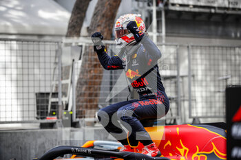 2021-05-23 - 33 VERSTAPPEN Max (nld), Red Bull Racing Honda RB16B, portrait, winner during the 2021 Formula One World Championship, Grand Prix of Monaco from on May 20 to 23 in Monaco - Photo Florent Gooden / DPPI - 2021 FORMULA ONE WORLD CHAMPIONSHIP, GRAND PRIX OF MONACO - FORMULA 1 - MOTORS