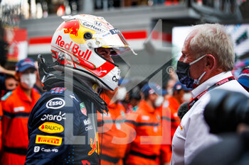 2021-05-23 - VERSTAPPEN Max (ned), Red Bull Racing Honda RB16B, with MARKO Helmut (aut), Drivers? Manager of Red Bull Racing, portrait during the 2021 Formula One World Championship, Grand Prix of Monaco from on May 20 to 23 in Monaco - Photo Florent Gooden / DPPI - 2021 FORMULA ONE WORLD CHAMPIONSHIP, GRAND PRIX OF MONACO - FORMULA 1 - MOTORS