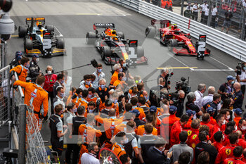 2021-05-23 - Parc fermé and ambiance podium during the 2021 Formula One World Championship, Grand Prix of Monaco from on May 20 to 23 in Monaco - Photo Antonin Vincent / DPPI - 2021 FORMULA ONE WORLD CHAMPIONSHIP, GRAND PRIX OF MONACO - FORMULA 1 - MOTORS