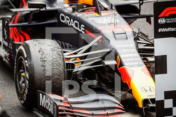 2021-05-23 - VERSTAPPEN Max (ned), Red Bull Racing Honda RB16B, tyre, pneu, during the 2021 Formula One World Championship, Grand Prix of Monaco from on May 20 to 23 in Monaco - Photo Antonin Vincent / DPPI - 2021 FORMULA ONE WORLD CHAMPIONSHIP, GRAND PRIX OF MONACO - FORMULA 1 - MOTORS