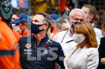 2021-05-23 - HORNER Christian (gbr), Team Principal of Red Bull Racing, portrait with his wife HALLIWELL Geri, during the 2021 Formula One World Championship, Grand Prix of Monaco from on May 20 to 23 in Monaco - Photo Florent Gooden / DPPI - 2021 FORMULA ONE WORLD CHAMPIONSHIP, GRAND PRIX OF MONACO - FORMULA 1 - MOTORS