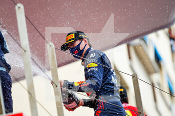 2021-05-23 - VERSTAPPEN Max (ned), Red Bull Racing Honda RB16B, portrait podium during the 2021 Formula One World Championship, Grand Prix of Monaco from on May 20 to 23 in Monaco - Photo Florent Gooden / DPPI - 2021 FORMULA ONE WORLD CHAMPIONSHIP, GRAND PRIX OF MONACO - FORMULA 1 - MOTORS
