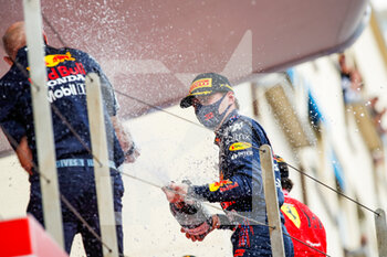 2021-05-23 - VERSTAPPEN Max (ned), Red Bull Racing Honda RB16B, portrait podium during the 2021 Formula One World Championship, Grand Prix of Monaco from on May 20 to 23 in Monaco - Photo Florent Gooden / DPPI - 2021 FORMULA ONE WORLD CHAMPIONSHIP, GRAND PRIX OF MONACO - FORMULA 1 - MOTORS