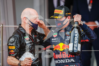 2021-05-23 - podium VERSTAPPEN Max (ned), Red Bull Racing Honda RB16B, NEWEY Adrian, Chief Technical Officer of Red Bull Racing, portrait during the 2021 Formula One World Championship, Grand Prix of Monaco from on May 20 to 23 in Monaco - Photo Antonin Vincent / DPPI - 2021 FORMULA ONE WORLD CHAMPIONSHIP, GRAND PRIX OF MONACO - FORMULA 1 - MOTORS
