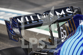 2021-06-05 - Williams Racing F1 FW43B, mechanical detail rear wing, aileron, during the Formula 1 Azerbaijan Grand Prix 2021 from June 04 to 06, 2021 on the Baku City Circuit, in Baku, Azerbaijan - Photo Xavi Bonilla / DPPI - FORMULA 1 AZERBAIJAN GRAND PRIX 2021 - FORMULA 1 - MOTORS