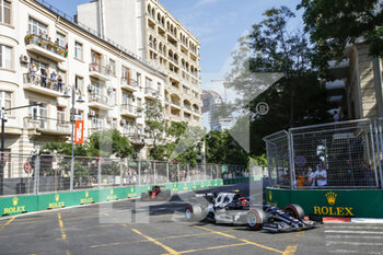 2021-06-06 - 10 GASLY Pierre (fra), Scuderia AlphaTauri Honda AT02, action during the Formula 1 Azerbaijan Grand Prix 2021 from June 04 to 06, 2021 on the Baku City Circuit, in Baku, Azerbaijan - Photo Xavi Bonilla / DPPI - FORMULA 1 AZERBAIJAN GRAND PRIX 2021 - FORMULA 1 - MOTORS