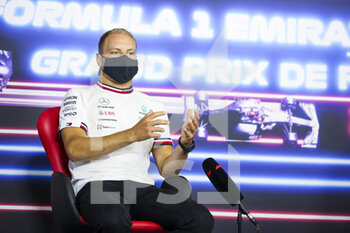 2021-06-17 - BOTTAS Valtteri (fin), Mercedes AMG F1 GP W12 E Performance, press conference during the Formula 1 Emirates Grand Prix de France 2021, 7th round of the 2021 FIA Formula One World Championship from June 18 to 20, 2021 on the Circuit Paul Ricard, in Le Castellet, France - Photo Antonin Vincent / DPPI - FORMULA 1 EMIRATES GRAND PRIX DE FRANCE 2021 - FORMULA 1 - MOTORS
