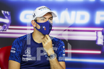 2021-06-17 - LATIFI Nicholas (can), Williams Racing F1 FW43B, portrait, press conference during the Formula 1 Emirates Grand Prix de France 2021, 7th round of the 2021 FIA Formula One World Championship from June 18 to 20, 2021 on the Circuit Paul Ricard, in Le Castellet, France - Photo Antonin Vincent / DPPI - FORMULA 1 EMIRATES GRAND PRIX DE FRANCE 2021 - FORMULA 1 - MOTORS