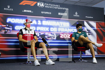 2021-06-17 - GIOVINAZZI Antonio (ita), Alfa Romeo Racing ORLEN C41, STROLL Lawrence (can), Aston Martin F1 owner, portrait, press conference during the Formula 1 Emirates Grand Prix de France 2021, 7th round of the 2021 FIA Formula One World Championship from June 18 to 20, 2021 on the Circuit Paul Ricard, in Le Castellet, France - Photo Antonin Vincent / DPPI - FORMULA 1 EMIRATES GRAND PRIX DE FRANCE 2021 - FORMULA 1 - MOTORS