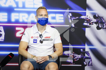 2021-06-17 - MAZEPIN Nikita (rus), Haas F1 Team VF-21 Ferrari, portrait, press conference during the Formula 1 Emirates Grand Prix de France 2021, 7th round of the 2021 FIA Formula One World Championship from June 18 to 20, 2021 on the Circuit Paul Ricard, in Le Castellet, France - Photo Antonin Vincent / DPPI - FORMULA 1 EMIRATES GRAND PRIX DE FRANCE 2021 - FORMULA 1 - MOTORS