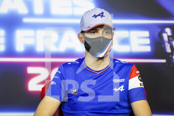 2021-06-17 - OCON Esteban (fra), Alpine F1 A521, portrait, press conference during the Formula 1 Emirates Grand Prix de France 2021, 7th round of the 2021 FIA Formula One World Championship from June 18 to 20, 2021 on the Circuit Paul Ricard, in Le Castellet, France - Photo Antonin Vincent / DPPI - FORMULA 1 EMIRATES GRAND PRIX DE FRANCE 2021 - FORMULA 1 - MOTORS