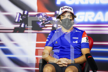 2021-06-17 - ALONSO Fernando (spa), Alpine F1 A521, portrait, press conference during the Formula 1 Emirates Grand Prix de France 2021, 7th round of the 2021 FIA Formula One World Championship from June 18 to 20, 2021 on the Circuit Paul Ricard, in Le Castellet, France - Photo Antonin Vincent / DPPI - FORMULA 1 EMIRATES GRAND PRIX DE FRANCE 2021 - FORMULA 1 - MOTORS