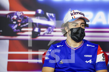 2021-06-17 - ALONSO Fernando (spa), Alpine F1 A521, portrait, press conference during the Formula 1 Emirates Grand Prix de France 2021, 7th round of the 2021 FIA Formula One World Championship from June 18 to 20, 2021 on the Circuit Paul Ricard, in Le Castellet, France - Photo Antonin Vincent / DPPI - FORMULA 1 EMIRATES GRAND PRIX DE FRANCE 2021 - FORMULA 1 - MOTORS