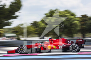 2021-06-18 - 55 SAINZ Carlos (spa), Scuderia Ferrari SF21, action during the Formula 1 Emirates Grand Prix de France 2021, 7th round of the 2021 FIA Formula One World Championship from June 18 to 20, 2021 on the Circuit Paul Ricard, in Le Castellet, France - Photo Antonin Vincent / DPPI - FORMULA 1 EMIRATES GRAND PRIX DE FRANCE 2021 - FORMULA 1 - MOTORS