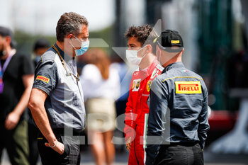 2021-06-18 - ISOLA Mario (ita), Motorsport Racing Manager of Pirelli, LECLERC Charles (mco), Scuderia Ferrari SF21, portrait during the Formula 1 Emirates Grand Prix de France 2021, 7th round of the 2021 FIA Formula One World Championship from June 18 to 20, 2021 on the Circuit Paul Ricard, in Le Castellet, France - Photo Florent Gooden / DPPI - FORMULA 1 EMIRATES GRAND PRIX DE FRANCE 2021 - FORMULA 1 - MOTORS