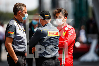 2021-06-18 - ISOLA Mario (ita), Motorsport Racing Manager of Pirelli, LECLERC Charles (mco), Scuderia Ferrari SF21, portrait during the Formula 1 Emirates Grand Prix de France 2021, 7th round of the 2021 FIA Formula One World Championship from June 18 to 20, 2021 on the Circuit Paul Ricard, in Le Castellet, France - Photo Florent Gooden / DPPI - FORMULA 1 EMIRATES GRAND PRIX DE FRANCE 2021 - FORMULA 1 - MOTORS