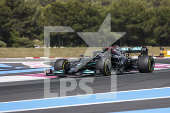 2021-06-18 - 44 HAMILTON Lewis (gbr), Mercedes AMG F1 GP W12 E Performance, action, during the Formula 1 Emirates Grand Prix de France 2021, 7th round of the 2021 FIA Formula One World Championship from June 18 to 20, 2021 on the Circuit Paul Ricard, in Le Castellet, France - Photo Marc de Mattia / DPPI - FORMULA 1 EMIRATES GRAND PRIX DE FRANCE 2021 - FORMULA 1 - MOTORS