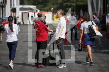 2021-06-19 - VASSEUR Frederic (fra), Team Principal of Alfa Romeo Racing ORLEN, portrait with SEIDL Andreas, Team Principal of McLaren Racing during the Formula 1 Emirates Grand Prix de France 2021, 7th round of the 2021 FIA Formula One World Championship from June 18 to 20, 2021 on the Circuit Paul Ricard, in Le Castellet, France - Photo Florent Gooden / DPPI - FORMULA 1 EMIRATES GRAND PRIX DE FRANCE 2021 - FORMULA 1 - MOTORS