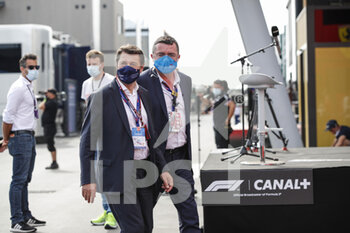 2021-06-19 - Boullier Eric with Estrosi Christian, portrait during the Formula 1 Emirates Grand Prix de France 2021, 7th round of the 2021 FIA Formula One World Championship from June 18 to 20, 2021 on the Circuit Paul Ricard, in Le Castellet, France - Photo Florent Gooden / DPPI - FORMULA 1 EMIRATES GRAND PRIX DE FRANCE 2021 - FORMULA 1 - MOTORS
