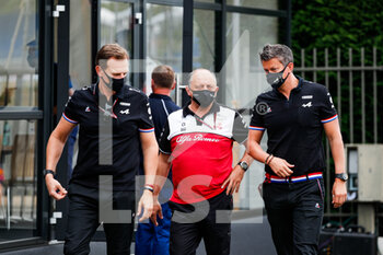 2021-06-19 - ROSSI Laurent (fra), CEO of Alpine, VASSEUR Frederic (fra), Team Principal of Alfa Romeo Racing ORLEN, BUDKOWSKI Marcin, Executive Director of Alpine F1 Team, portrait during the Formula 1 Emirates Grand Prix de France 2021, 7th round of the 2021 FIA Formula One World Championship from June 18 to 20, 2021 on the Circuit Paul Ricard, in Le Castellet, France - Photo Florent Gooden / DPPI - FORMULA 1 EMIRATES GRAND PRIX DE FRANCE 2021 - FORMULA 1 - MOTORS