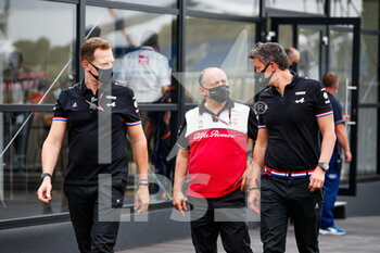 2021-06-19 - ROSSI Laurent (fra), CEO of Alpine, VASSEUR Frederic (fra), Team Principal of Alfa Romeo Racing ORLEN, BUDKOWSKI Marcin, Executive Director of Alpine F1 Team, portrait during the Formula 1 Emirates Grand Prix de France 2021, 7th round of the 2021 FIA Formula One World Championship from June 18 to 20, 2021 on the Circuit Paul Ricard, in Le Castellet, France - Photo Florent Gooden / DPPI - FORMULA 1 EMIRATES GRAND PRIX DE FRANCE 2021 - FORMULA 1 - MOTORS