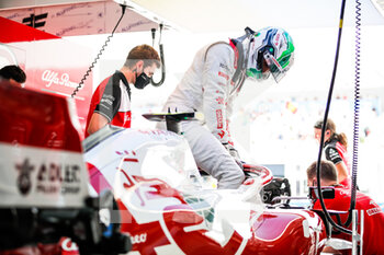 2021-06-19 - GIOVINAZZI Antonio (ita), Alfa Romeo Racing ORLEN C41, garage, box, during the Formula 1 Emirates Grand Prix de France 2021, 7th round of the 2021 FIA Formula One World Championship from June 18 to 20, 2021 on the Circuit Paul Ricard, in Le Castellet, France - Photo Florent Gooden / DPPI - FORMULA 1 EMIRATES GRAND PRIX DE FRANCE 2021 - FORMULA 1 - MOTORS