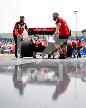 2021-06-19 - GIOVINAZZI Antonio (ita), Alfa Romeo Racing ORLEN C41, action pitstop during the Formula 1 Emirates Grand Prix de France 2021, 7th round of the 2021 FIA Formula One World Championship from June 18 to 20, 2021 on the Circuit Paul Ricard, in Le Castellet, France - Photo Florent Gooden / DPPI - FORMULA 1 EMIRATES GRAND PRIX DE FRANCE 2021 - FORMULA 1 - MOTORS