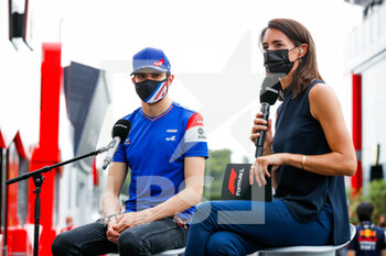 2021-06-19 - OCON Esteban (fra), Alpine F1 A521, LAFFITE Margot of Canal+, in interview during the Formula 1 Emirates Grand Prix de France 2021, 7th round of the 2021 FIA Formula One World Championship from June 18 to 20, 2021 on the Circuit Paul Ricard, in Le Castellet, France - Photo Florent Gooden / DPPI - FORMULA 1 EMIRATES GRAND PRIX DE FRANCE 2021 - FORMULA 1 - MOTORS