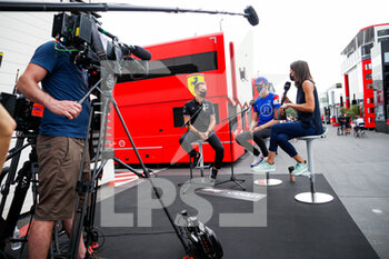 2021-06-19 - ROSSI Laurent (fra), CEO of Alpine, OCON Esteban (fra), Alpine F1 A521, LAFFITE Margot of Canal+, in interview during the Formula 1 Emirates Grand Prix de France 2021, 7th round of the 2021 FIA Formula One World Championship from June 18 to 20, 2021 on the Circuit Paul Ricard, in Le Castellet, France - Photo Florent Gooden / DPPI - FORMULA 1 EMIRATES GRAND PRIX DE FRANCE 2021 - FORMULA 1 - MOTORS
