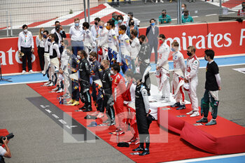 2021-06-20 - Drivers race as one ceremony during the Formula 1 Emirates Grand Prix de France 2021, 7th round of the 2021 FIA Formula One World Championship from June 18 to 20, 2021 on the Circuit Paul Ricard, in Le Castellet, France - Photo Paulo Maria / DPPI - FORMULA 1 EMIRATES GRAND PRIX DE FRANCE 2021 - FORMULA 1 - MOTORS