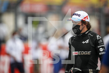 2021-06-20 - ALONSO Fernando (spa), Alpine F1 A521, portrait during the Formula 1 Emirates Grand Prix de France 2021, 7th round of the 2021 FIA Formula One World Championship from June 18 to 20, 2021 on the Circuit Paul Ricard, in Le Castellet, France - Photo Antonin Vincent / DPPI - FORMULA 1 EMIRATES GRAND PRIX DE FRANCE 2021 - FORMULA 1 - MOTORS