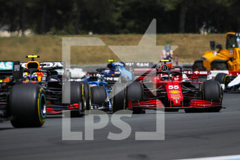 2021-06-20 - 55 SAINZ Carlos (spa), Scuderia Ferrari SF21, action during the Formula 1 Emirates Grand Prix de France 2021, 7th round of the 2021 FIA Formula One World Championship from June 18 to 20, 2021 on the Circuit Paul Ricard, in Le Castellet, France - Photo Florent Gooden / DPPI - FORMULA 1 EMIRATES GRAND PRIX DE FRANCE 2021 - FORMULA 1 - MOTORS