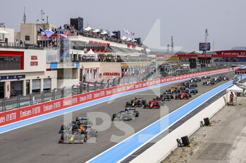 2021-06-20 - Depart start of the race, depart,33 VERSTAPPEN Max (nld), Red Bull Racing Honda RB16B, action during the Formula 1 Emirates Grand Prix de France 2021, 7th round of the 2021 FIA Formula One World Championship from June 18 to 20, 2021 on the Circuit Paul Ricard, in Le Castellet, France - Photo Marc de Mattia / DPPI - FORMULA 1 EMIRATES GRAND PRIX DE FRANCE 2021 - FORMULA 1 - MOTORS