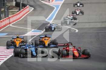 2021-06-20 - 16 LECLERC Charles (mco), Scuderia Ferrari SF21, action and 14 ALONSO Fernando (spa), Alpine F1 A521 during the Formula 1 Emirates Grand Prix de France 2021, 7th round of the 2021 FIA Formula One World Championship from June 18 to 20, 2021 on the Circuit Paul Ricard, in Le Castellet, France - Photo Antonin Vincent / DPPI - FORMULA 1 EMIRATES GRAND PRIX DE FRANCE 2021 - FORMULA 1 - MOTORS