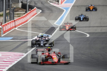 2021-06-20 - 55 SAINZ Carlos (spa), Scuderia Ferrari SF21, action during the Formula 1 Emirates Grand Prix de France 2021, 7th round of the 2021 FIA Formula One World Championship from June 18 to 20, 2021 on the Circuit Paul Ricard, in Le Castellet, France - Photo Antonin Vincent / DPPI - FORMULA 1 EMIRATES GRAND PRIX DE FRANCE 2021 - FORMULA 1 - MOTORS