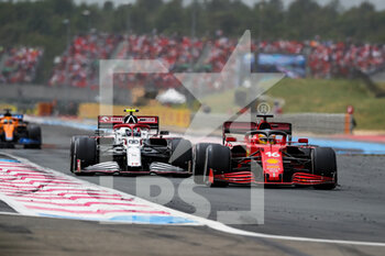 2021-06-20 - 16 LECLERC Charles (mco), Scuderia Ferrari SF21, 99 GIOVINAZZI Antonio (ita), Alfa Romeo Racing ORLEN C41, action during the Formula 1 Emirates Grand Prix de France 2021, 7th round of the 2021 FIA Formula One World Championship from June 18 to 20, 2021 on the Circuit Paul Ricard, in Le Castellet, France - Photo Florent Gooden / DPPI - FORMULA 1 EMIRATES GRAND PRIX DE FRANCE 2021 - FORMULA 1 - MOTORS