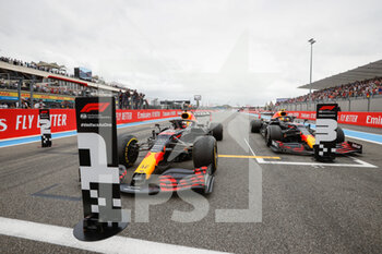 2021-06-20 - parc ferme, 33 VERSTAPPEN Max (nld), Red Bull Racing Honda RB16B, 11 PEREZ Sergio (mex), Red Bull Racing Honda RB16B, portrait during the Formula 1 Emirates Grand Prix de France 2021, 7th round of the 2021 FIA Formula One World Championship from June 18 to 20, 2021 on the Circuit Paul Ricard, in Le Castellet, France - Photo Antonin Vincent / DPPI - FORMULA 1 EMIRATES GRAND PRIX DE FRANCE 2021 - FORMULA 1 - MOTORS
