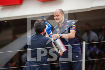 2021-06-20 - podium LAMBIASE Gianpiero, engineer Red Bull Racing Honda RB16B, portrait, DESCHAUX Nicolas, FFSA president, portrait during the Formula 1 Emirates Grand Prix de France 2021, 7th round of the 2021 FIA Formula One World Championship from June 18 to 20, 2021 on the Circuit Paul Ricard, in Le Castellet, France - Photo Antonin Vincent / DPPI - FORMULA 1 EMIRATES GRAND PRIX DE FRANCE 2021 - FORMULA 1 - MOTORS