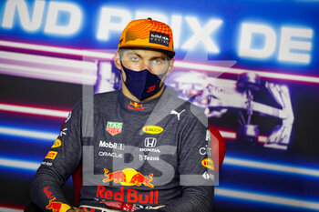 2021-06-20 - VERSTAPPEN Max (ned), Red Bull Racing Honda RB16B, portrait, press conference during the Formula 1 Emirates Grand Prix de France 2021, 7th round of the 2021 FIA Formula One World Championship from June 18 to 20, 2021 on the Circuit Paul Ricard, in Le Castellet, France - Photo Antonin Vincent / DPPI - FORMULA 1 EMIRATES GRAND PRIX DE FRANCE 2021 - FORMULA 1 - MOTORS