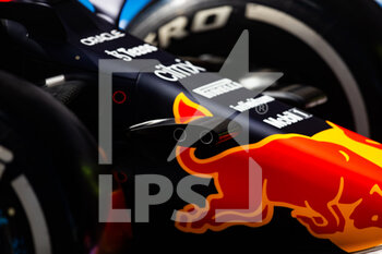 2021-06-24 - Red Bull Racing Honda RB16B, mechanical detail during the Formula 1 Grosser Preis Der Steiermark 2021, 2021 Styrian Grand Prix, 8th round of the 2021 FIA Formula One World Championship from June 25 to 27, 2021 on the Red Bull Ring, in Spielberg, Austria - Photo Joao Filipe / DPPI - FORMULA 1 GROSSER PREIS DER STEIERMARK 2021, 2021 STYRIAN GRAND PRIX - FORMULA 1 - MOTORS