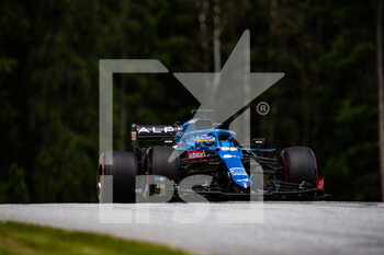2021-06-26 - 14 ALONSO Fernando (spa), Alpine F1 A521, action during the Formula 1 Grosser Preis Der Steiermark 2021, 2021 Styrian Grand Prix, 8th round of the 2021 FIA Formula One World Championship from June 25 to 27, 2021 on the Red Bull Ring, in Spielberg, Austria - Photo Joao Filipe / DPPI - FORMULA 1 GROSSER PREIS DER STEIERMARK 2021, 2021 STYRIAN GRAND PRIX - FORMULA 1 - MOTORS