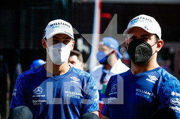 2021-06-26 - RUSSELL George (gbr), Williams Racing F1 FW43B, LATIFI Nicholas (can), Williams Racing F1 FW43B, portrait during the Formula 1 Grosser Preis Der Steiermark 2021, 2021 Styrian Grand Prix, 8th round of the 2021 FIA Formula One World Championship from June 25 to 27, 2021 on the Red Bull Ring, in Spielberg, Austria - Photo Florent Gooden / DPPI - FORMULA 1 GROSSER PREIS DER STEIERMARK 2021, 2021 STYRIAN GRAND PRIX - FORMULA 1 - MOTORS