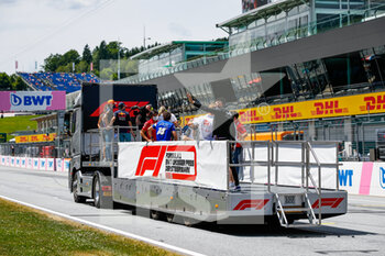 2021-06-27 - The truck at the drivers' parade during the Formula 1 Grosser Preis Der Steiermark 2021, 2021 Styrian Grand Prix, 8th round of the 2021 FIA Formula One World Championship from June 25 to 27, 2021 on the Red Bull Ring, in Spielberg, Austria - Photo Florent Gooden / DPPI - FORMULA 1 GROSSER PREIS DER STEIERMARK 2021, 2021 STYRIAN GRAND PRIX - FORMULA 1 - MOTORS