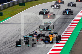 2021-06-27 - start of the race, depart, during the Formula 1 Grosser Preis Der Steiermark 2021, 2021 Styrian Grand Prix, 8th round of the 2021 FIA Formula One World Championship from June 25 to 27, 2021 on the Red Bull Ring, in Spielberg, Austria - Photo Joao Filipe / DPPI - FORMULA 1 GROSSER PREIS DER STEIERMARK 2021, 2021 STYRIAN GRAND PRIX - FORMULA 1 - MOTORS
