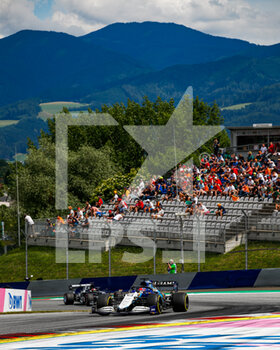 2021-06-27 - RUSSELL George (gbr), Williams Racing F1 FW43B, action during the Formula 1 Grosser Preis Der Steiermark 2021, 2021 Styrian Grand Prix, 8th round of the 2021 FIA Formula One World Championship from June 25 to 27, 2021 on the Red Bull Ring, in Spielberg, Austria - Photo Florent Gooden / DPPI - FORMULA 1 GROSSER PREIS DER STEIERMARK 2021, 2021 STYRIAN GRAND PRIX - FORMULA 1 - MOTORS